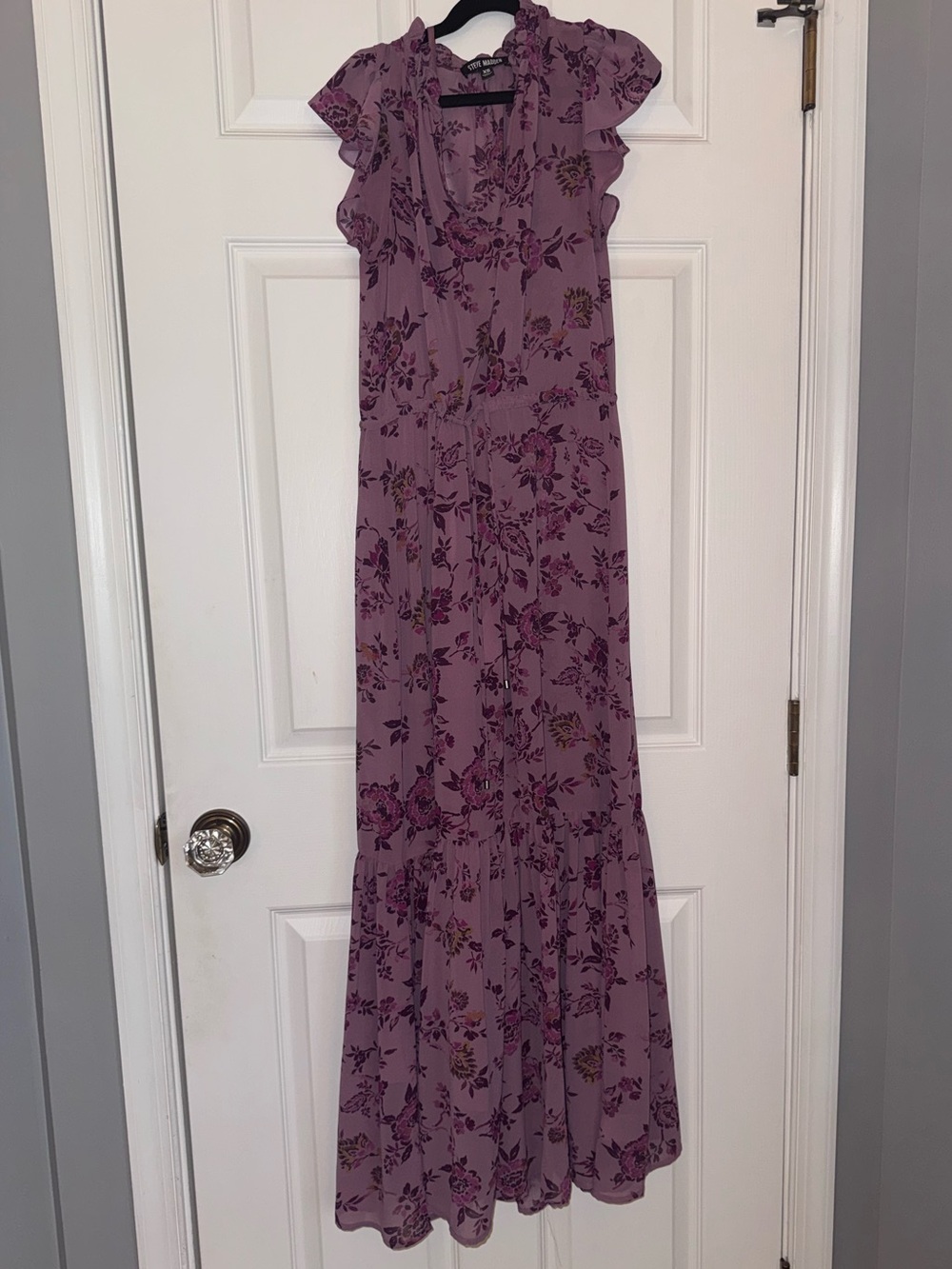 Purple floral dress